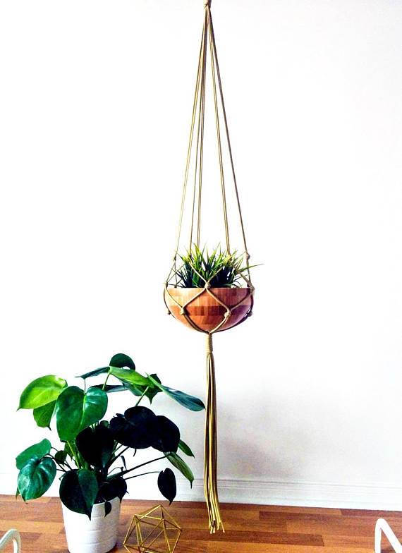 Macrame Plant Hanger, Hanging Planter - Big J's Showstoppin' Store